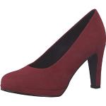 Rote Gepunktete Elegante Marco Tozzi Trichterabsatz High Heels & Stiletto-Pumps aus Textil für Damen Größe 41 