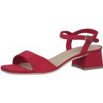 MARCO TOZZI Damen Sandalen mit Absatz mit Verstellbarem Riemen Elegant, Rot (Rot), 39 EU