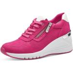 Pinke Marco Tozzi Vegane High Top Sneaker & Sneaker Boots mit Reißverschluss in Schmalweite für Damen Größe 42 