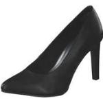 Schwarze Elegante Marco Tozzi Spitze High Heels & Stiletto-Pumps aus Leder für Damen Größe 41 mit Absatzhöhe über 9cm 