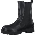 Reduzierte Schwarze Casual Marco Tozzi Runde Blockabsatz Ankle Boots & Klassische Stiefeletten in Normalweite aus Leder für Damen Größe 41 