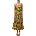 Reduzierte Grüne Marella Maxi Lange Abendkleider aus Polyester für Damen Größe L 
