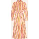 Cremefarbene Langärmelige Marella Freizeitkleider aus Baumwolle für Damen Größe XS 