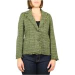 Reduzierte Grüne Marella Baumwollblazer aus Baumwollmischung für Damen Größe M 