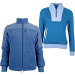Blaue Teddyjacken für Kinder & Teddy Fleece Jacken für Kinder aus Baumwolle 