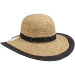 Schwarze Hutshopping Schlapphüte aus Stroh für Damen Einheitsgröße für den für den Sommer 