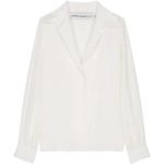 Reduzierte Weiße Margaux Lonnberg V-Ausschnitt Festliche Blusen aus Seide für Damen Größe S 