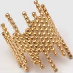 Goldene Maria Black Jewellery Damenperlenringe aus Silber 18 Karat mit Echte Perle 