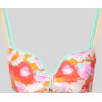 Pinke Blumenmuster Marie Jo Bikini-Tops aus Polyamid in 80B für Damen Übergrößen 