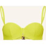 Hellgrüne Marie Jo Bikini-Tops aus Polyamid gepolstert für Damen Größe S 