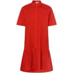 Reduzierte Rosa Unifarbene Marie Lund Bestickte Kleider mit Volants mit Reißverschluss aus Polyamid für Damen für den für den Sommer 