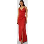 Rote Unifarbene Elegante Marie Lund V-Ausschnitt Festliche Kleider aus Kunstfaser für Damen Größe XS 