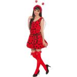 Rote Buttinette Marienkäfer-Kostüme für Damen Einheitsgröße 