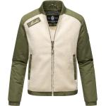 Olivgrüne Marikoo College-Jacken für Damen Größe XXL für den für den Herbst 