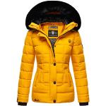 Reduzierte Gelbe Gesteppte Marikoo Winterjacken mit Kapuze für Damen Größe S für den für den Winter 
