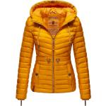 Reduzierte Gelbe Gesteppte Marikoo Kapuzenjacken für Damen Größe XS für den für den Winter 