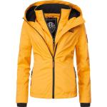 Reduzierte Gelbe Sportliche Marikoo Kapuzenjacken aus Fleece mit Kapuze für Damen Größe XS für den für den Herbst 