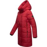 Rote Gesteppte Mini Damensteppmäntel Größe XS für den für den Winter 