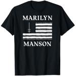 Schwarze Marilyn Manson T-Shirts für Herren Größe S 
