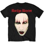 Marilyn Manson Red Lips Rock Heavy Metal Official Tee T-T-Shirts Hemden Mens Unisex(XXX-Large)