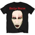Marilyn Manson 'Red Lips' (Schwarz) T-Shirt