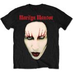 Schwarze Marilyn Manson T-Shirts für Herren Größe XL 