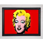 Rote Marilyn Monroe Kunstdrucke aus Papier mit Rahmen 