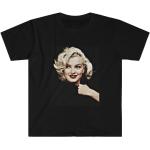 Schwarze Marilyn Monroe T-Shirts aus Baumwolle für Herren 