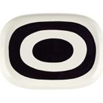 Marimekko Melooni Platter 23X32 cm - White, Black