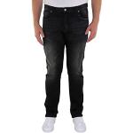 Schwarze 5-Pocket Jeans aus Denim für Herren Größe 6 XL Große Größen 