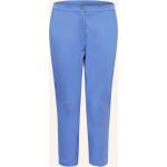 Blaue Marina Rinaldi Stoffhosen mit Reißverschluss aus Baumwolle für Damen Übergrößen Große Größen 
