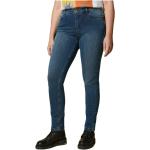 Blaue Marina Rinaldi Slim Fit Jeans mit Reißverschluss aus Denim für Damen Größe 5 XL Große Größen 