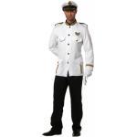 Marine Offizier Uniform Kostüm - weiß/schwarz