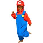 Blaue Super Mario Mario Tierkostüme aus Fleece für Kinder Größe 116 
