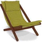 Grüne Liegestühle aus Massivholz klappbar Breite 50-100cm, Höhe 50-100cm, Tiefe 100-150cm 
