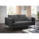 Reduzierte Graue Minimalistische Zweisitzer-Sofas aus Leder Breite 100-150cm, Höhe 150-200cm 2 Personen 
