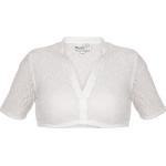 Weiße MarJo V-Ausschnitt Festliche Blusen aus Baumwolle für Damen Größe L 
