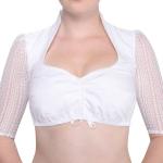 Reduzierte Weiße Casual 3/4-ärmelige MarJo Trachtenblusen aus Baumwolle für Damen Größe XS 