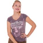 Graue MarJo Anja T-Shirts mit Pferdemotiv für Damen Größe XL 