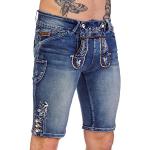 Blaue MarJo Jeans-Shorts aus Denim für Herren für den für den Sommer 