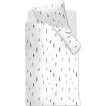 Weiße Motiv Landhausstil Motiv Bettwäsche mit Reißverschluss aus Flanell maschinenwaschbar 135x200 
