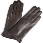 Braune MARKBERG Lederhandschuhe aus Leder für Damen Größe 7.5 