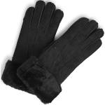 Schwarze MARKBERG Lederhandschuhe aus Leder für Damen Größe L 