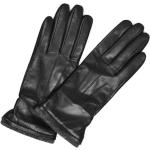 Schwarze MARKBERG Lederhandschuhe aus Leder für Damen Größe 7.5 