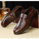 Schwarze Business Hochzeitsschuhe & Oxford Schuhe ohne Verschluss in Normalweite aus Leder atmungsaktiv für Herren 