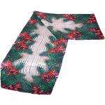 Hellbraune Weihnachtsdeckchen matt aus Polyester trocknergeeignet 