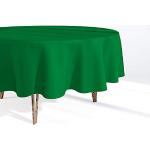 Grüne Unifarbene Runde Runde Tischdecken 100 cm matt aus Stoff 