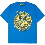 Blaue Market Emoji Smiley T-Shirts für Damen Größe S 