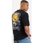 Schwarze Emoji Smiley T-Shirts für Herren Größe L 