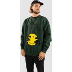 Grüne Market Emoji Smiley Herrensweatshirts aus Baumwolle Größe XL 